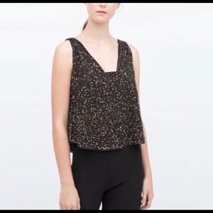 New with tags! Zara sequins top